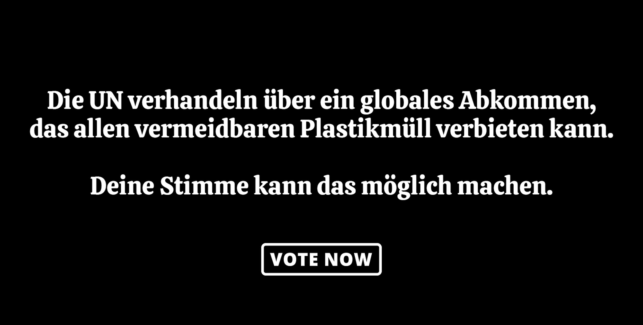 Jetzt unterschreiben Global Vote für ein ehrgeiziges und gerechtes UN