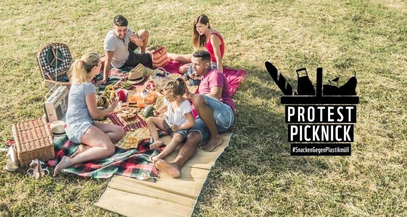 Protest-Picknick gegen Plastikmüll 2024: Snacken gegen Plastikmüll